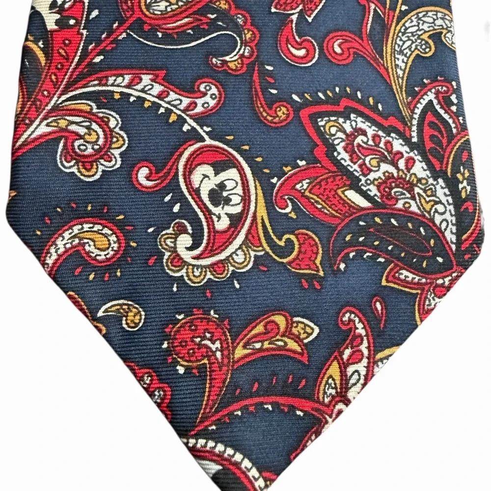 Disney Mickey‎ Paisley Silk Necktie Balancine Presents Men's Tie 57